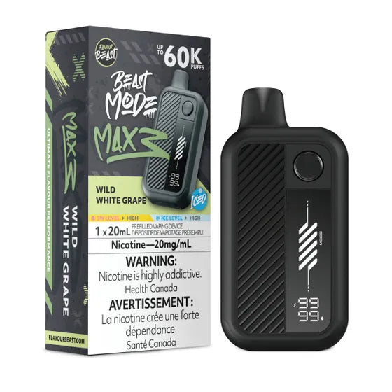 Flavour Beast Beast Mode Max 3 - Wild White Grape Iced