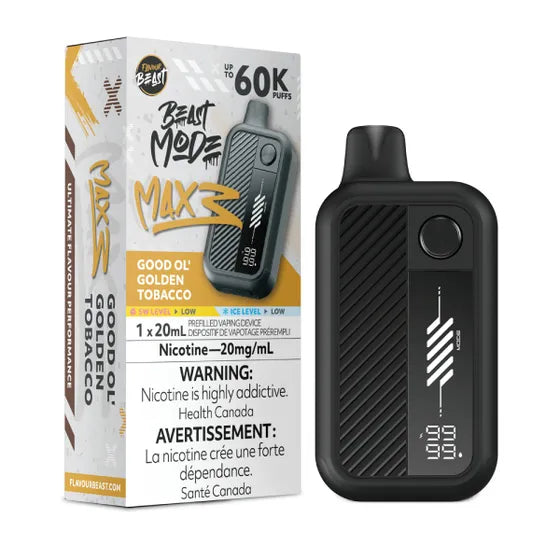 Flavour Beast Beast Mode Max 3 - Good Ol' Golden Tobacco