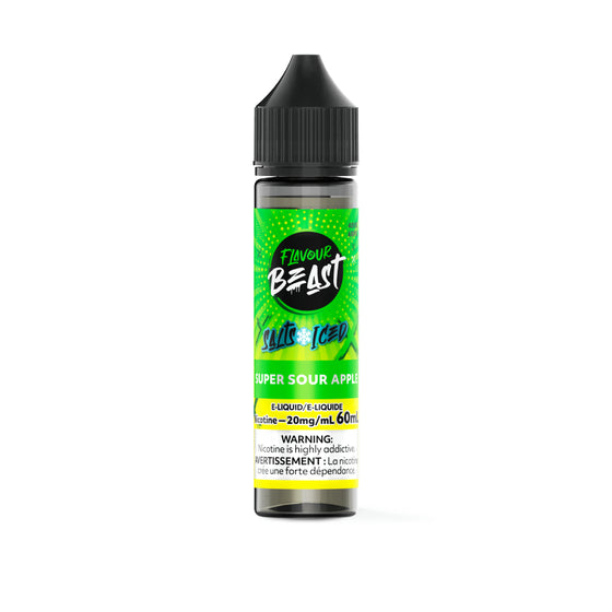 Flavour Beast E-Liquid 60ml Salt - Super Sour Apple