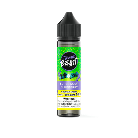 Flavour Beast E-Liquid 60ml Salt - Super Sour Blueberry