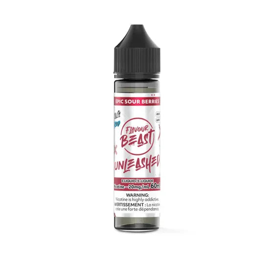 Flavour Beast E-Liquid Unleashed 60ml Salt - Epic Sour Berries Iced