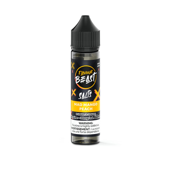 Flavour Beast E-Liquid 60ml Salt - Mad Mango Peach