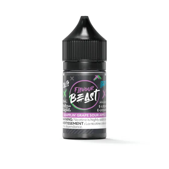 Flavour Beast E-liquid - Grapplin' Grape Sour Apple Iced