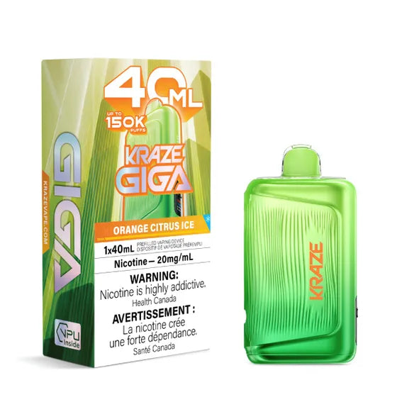 Kraze Giga - Orange Citrus Ice