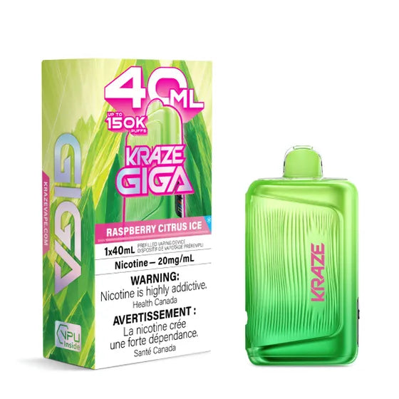 Kraze Giga - Raspberry Citrus Ice