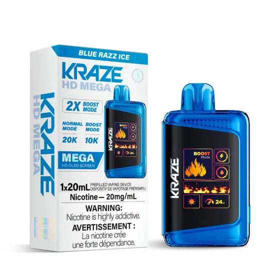 Kraze HD Mega - Blue Razz Ice