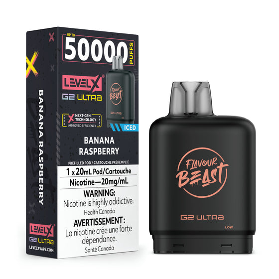Level X Flavour Beast G2 Ultra - Banana Raspberry Iced