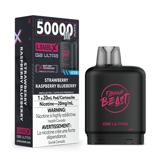Level X Flavour Beast G2 Ultra - Strawberry Raspberry Blueberry Iced