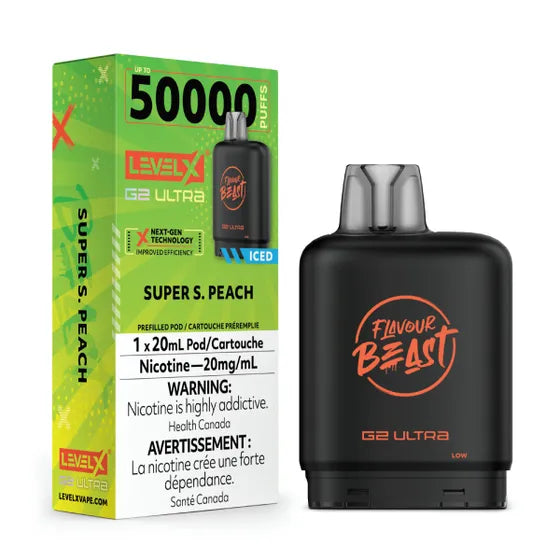Level X Flavour Beast G2 Ultra - Super S. Peach Iced