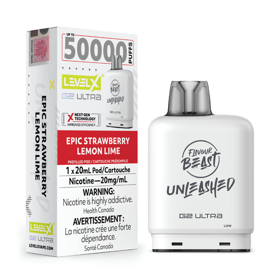 Level X Unleashed G2 Ultra Pod 20mL - Epic Strawberry Lemon Lime