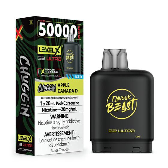 Level X Flavour Beast Chuggin' G2 Ultra - Apple Canada D (ICED)