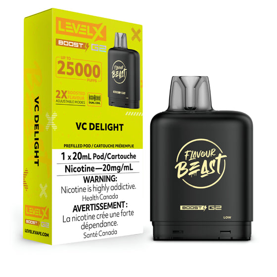 LEVEL X FLAVOUR BEAST BOOST POD 20ML - VC DELIGHT