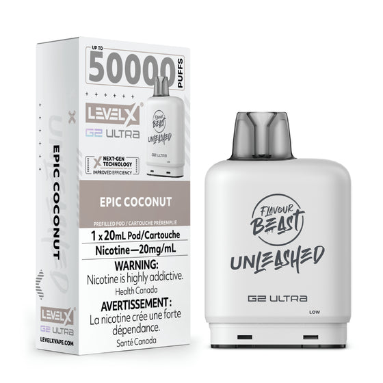 Level X Unleashed G2 Ultra Pod 20mL - Epic Coconut
