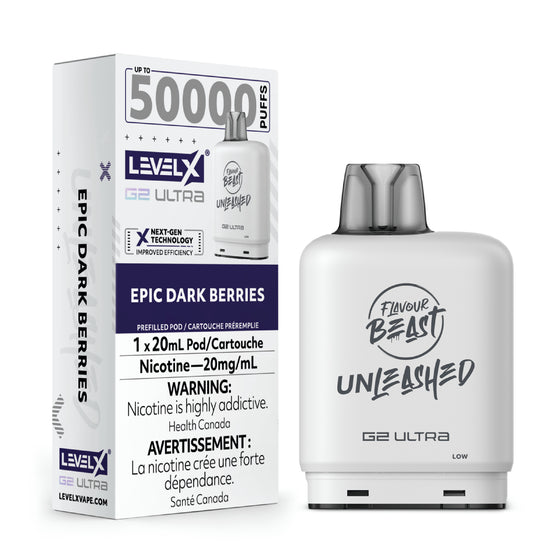 Level X Unleashed G2 Ultra Pod 20mL - Epic Dark Berries