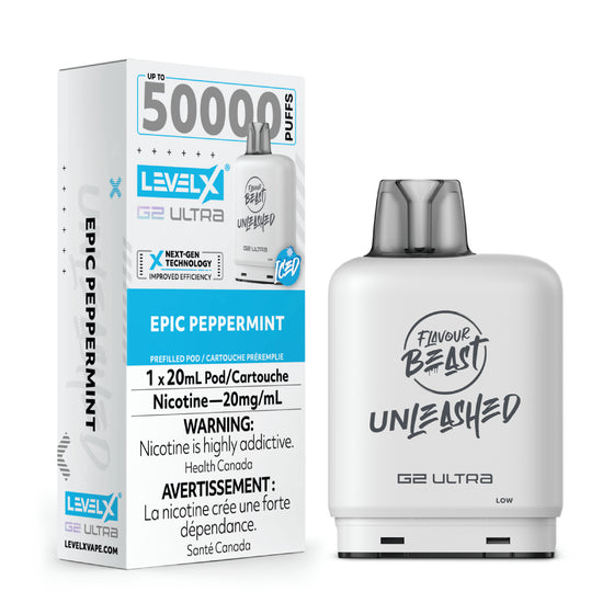 Level X Unleashed G2 Ultra Pod 20mL - Epic Peppermint