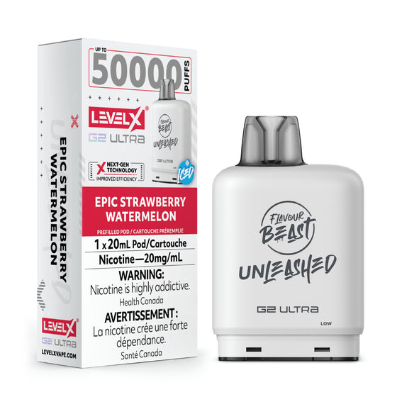 Level X Unleashed G2 Ultra Pod 20mL - Epic Strawberry Watermelon