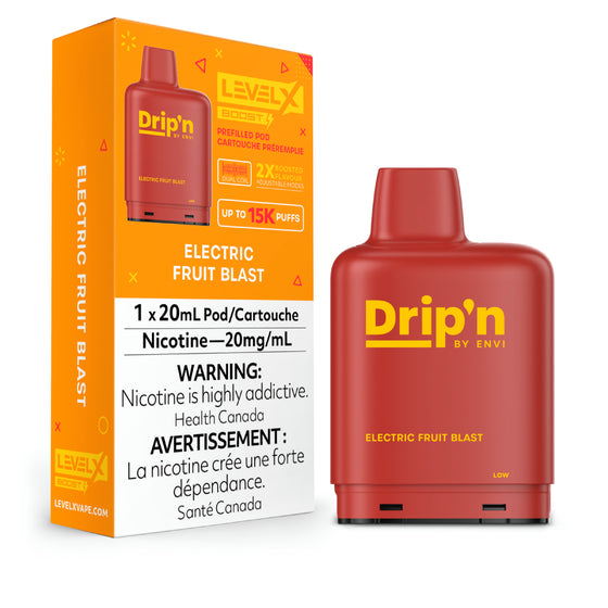 LEVEL X DRIP'N BOOST POD 20ML - ELECTRIC FRUIT BLAST