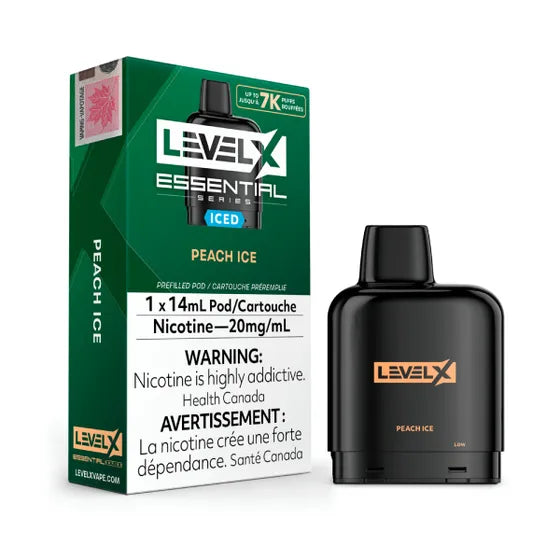 Level X Pod Essential Series 14mL - Peach Ice