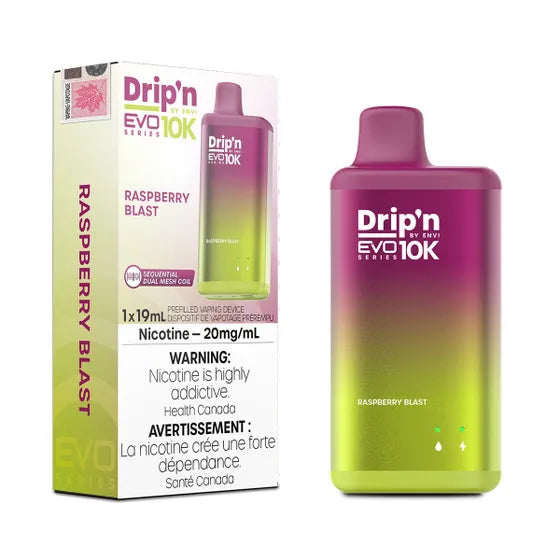 DRIP'N BY ENVI EVO 10K DISPOSABLE - RASPBERRY BLAST