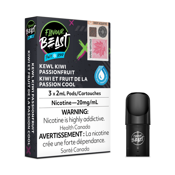 Flavour Beast S Pods - Kewl Kiwi Passionfruit Iced
