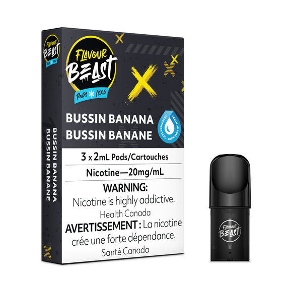 Flavour Beast S Pods - Bussin Banana Iced