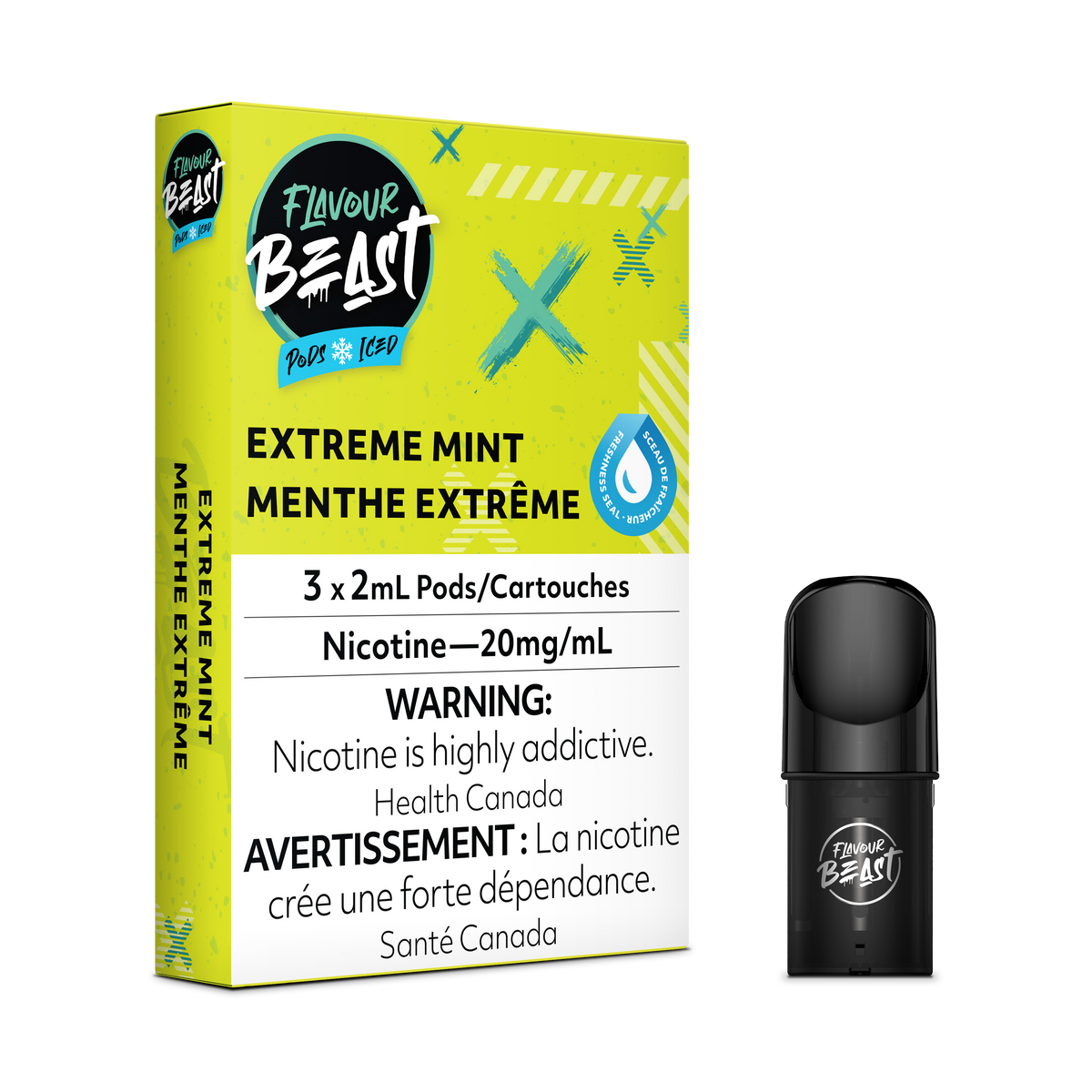 Flavour Beast S Pods - Extreme Mint Iced