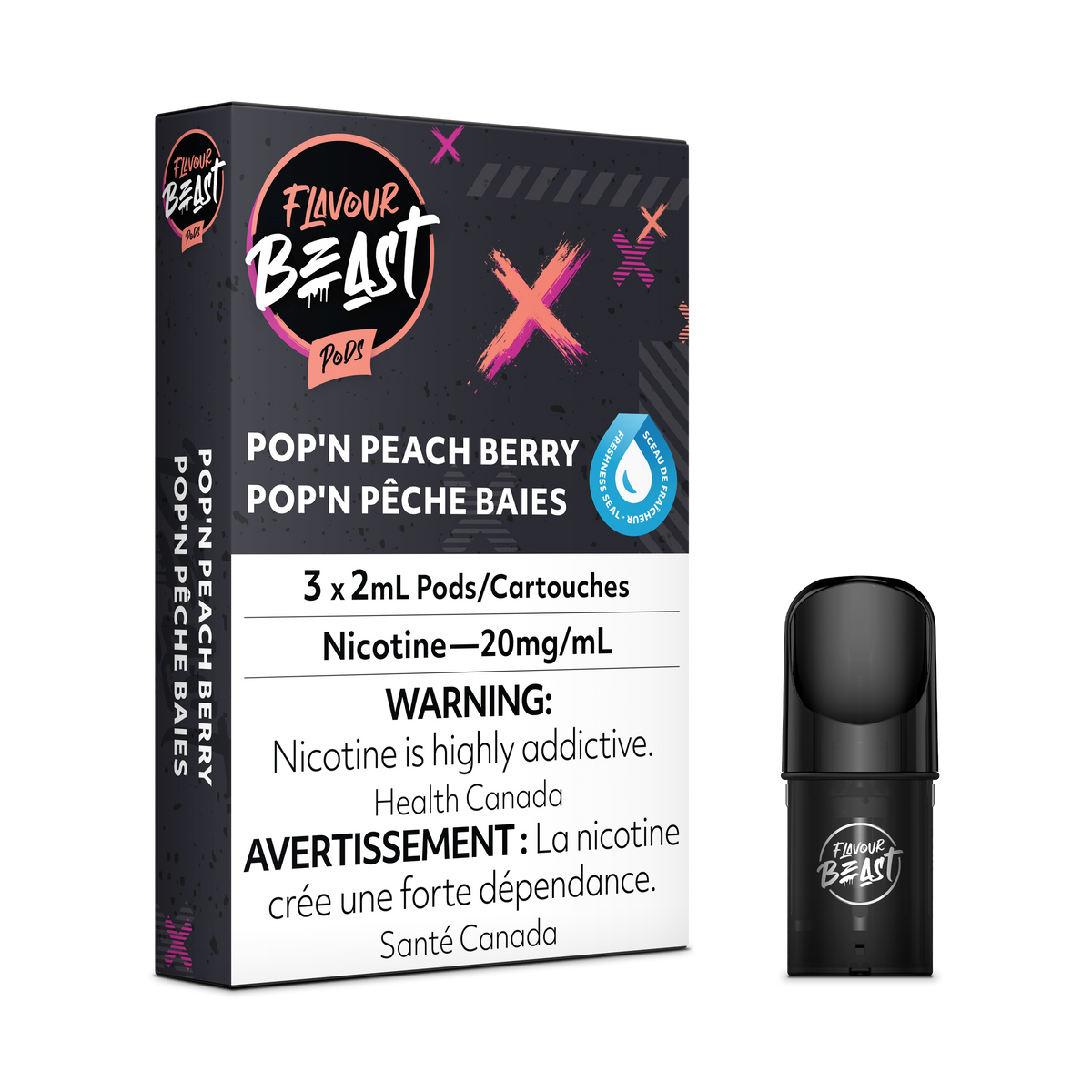 Flavour Beast S Pods - Packin' Peach Berry
