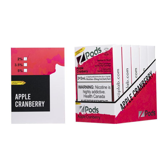 ZPODS SPECIAL NIC BLEND APPLE CRANBERRY